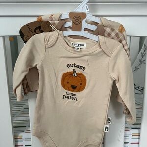 NWT Rabbit + Bear Infant Onesie Set